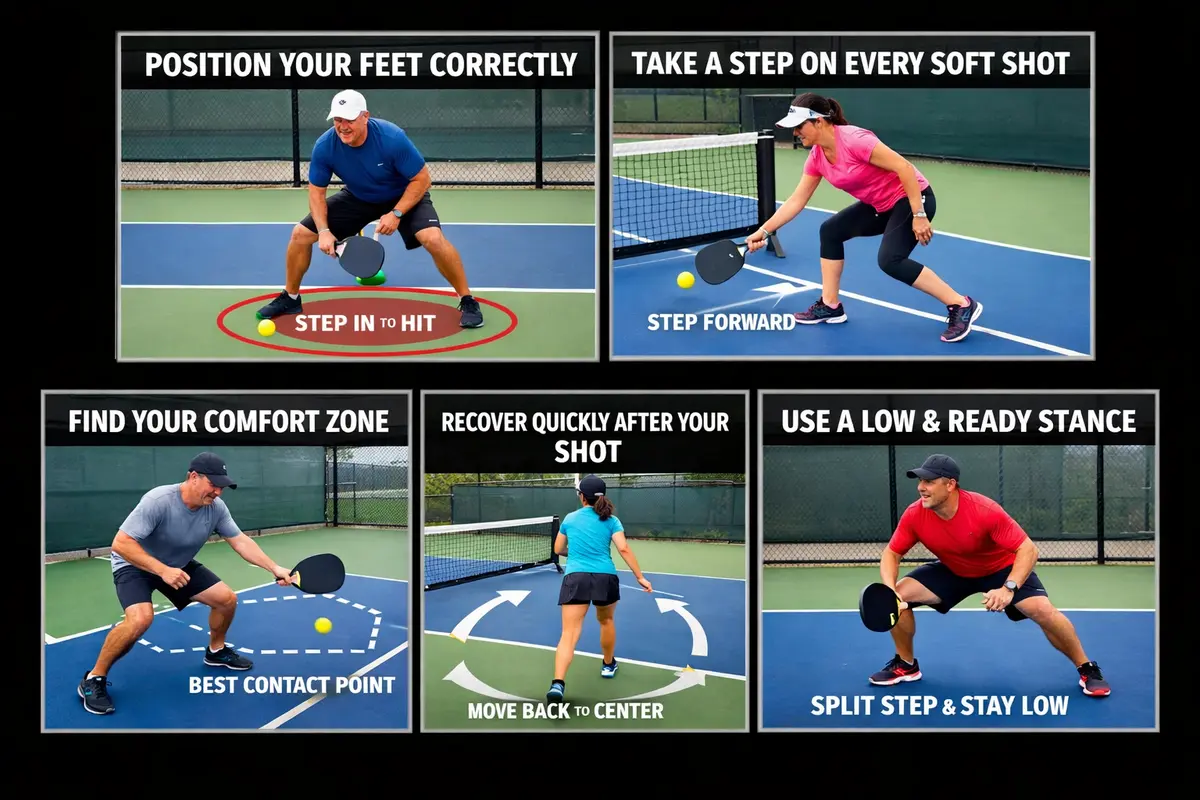 best tips pickleball footwork for beginners